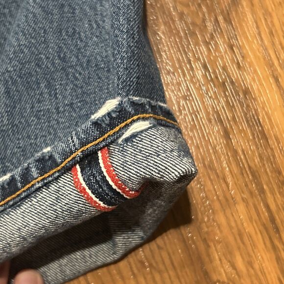 Imogene & Willie Lot 2 Vidallia Mills Harper Jeans Womens 28 Selvedge Distressed - Picture 11 of 16